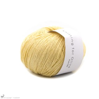  Fingering - 04 Ply Knitting For Olive Pure Silk Lemon Curd