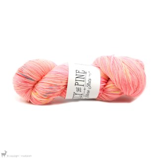  Fingering - 04 Ply Lily And Pine Day Lily Sock Pink Cadillac