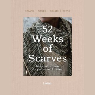  Laine Magazine Livre 52 Weeks Of Scarves (Shawls) - Couverture Souple